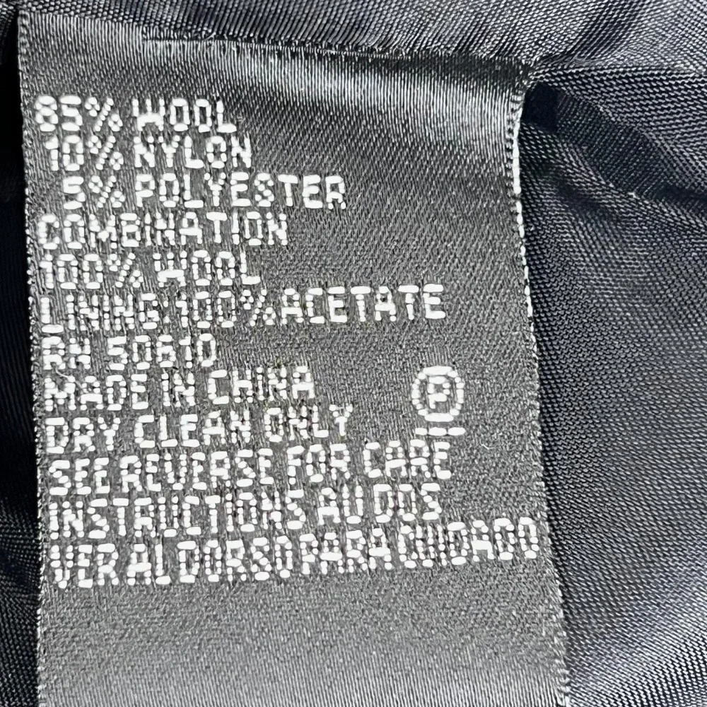 Vintage ALBERT NIPON Speckled Black‎ and White Blazer 12